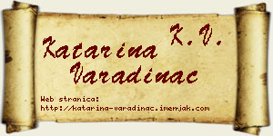 Katarina Varadinac vizit kartica